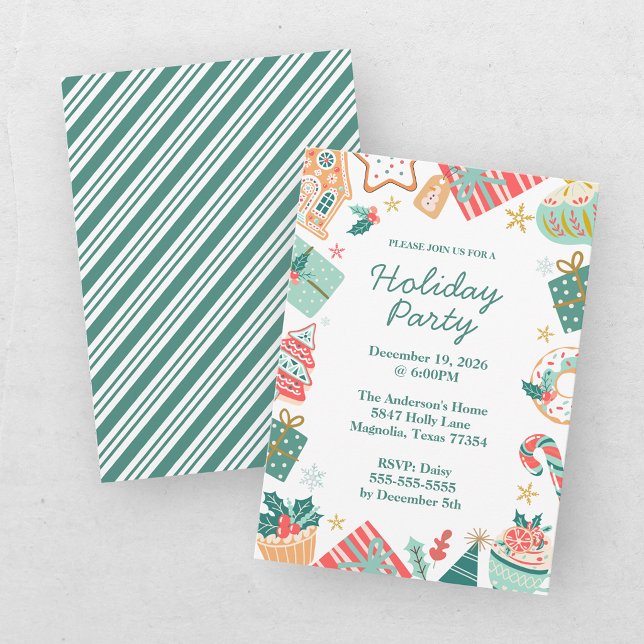Invitation Fête de Noël fantaisiste (Créateur téléchargé)