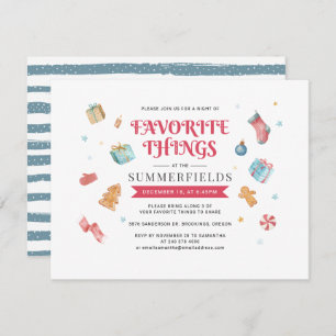 Invitation Fête de Noël Favorite Things