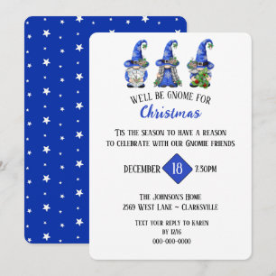 Invitation Fête de Noël Gnome