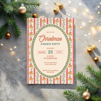 fête de Noël grandmilenial à rayures rétro de Noël