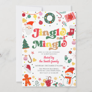 Invitation Fête De Noël Jingle Et Mingle