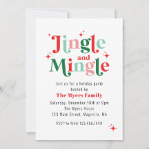 Fête de Noël Jingle et Mingle