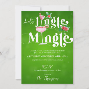 Invitation Fête de Noël Jingle Mingle Noël
