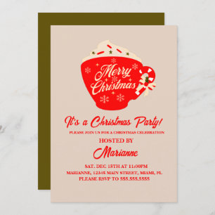 Invitation Fête de Noël Joyeux Noël Musique