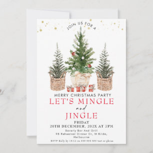 Invitation Fête de Noël Mingle Jingle