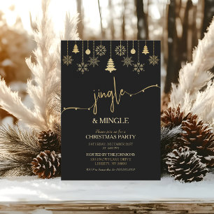 Invitation Fête de Noël minimaliste et moderne