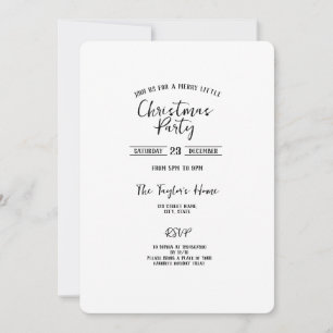 Invitation fête de Noël minimaliste simple