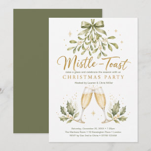Invitation Fête de Noël Mistle‑Toast