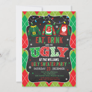 Invitation Fête de Noël moche