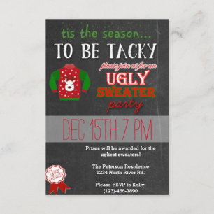Invitation Fête de Noël moche