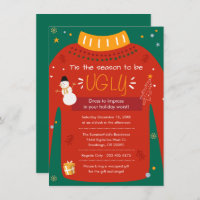 Fête de Noël moche moderne