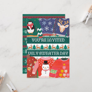 Invitation Fête de Noël moche Sweat Day Funny Corporate Party