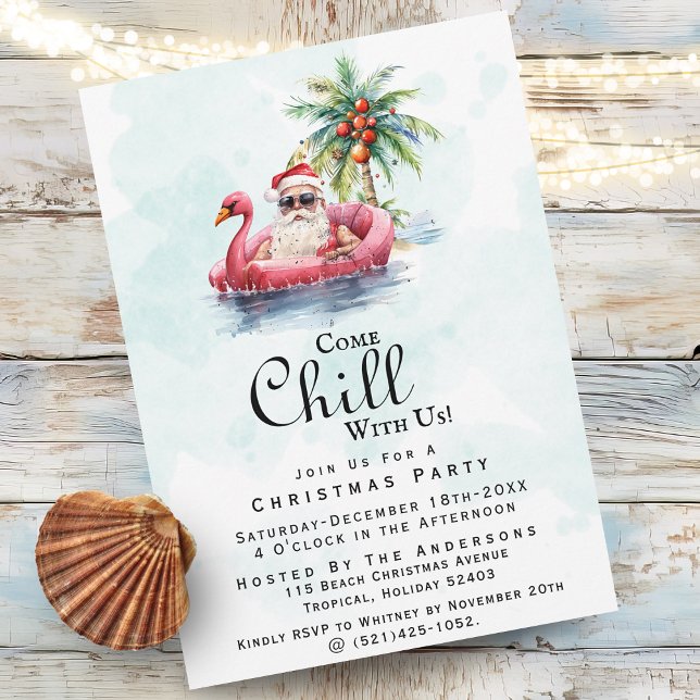 Invitation Fête de Noël moderne et amusante sur le thème de l (Créateur téléchargé)