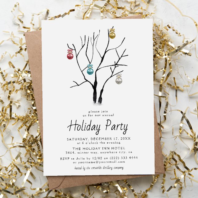 Invitation Fête de Noël moderne et simple (Créateur téléchargé)