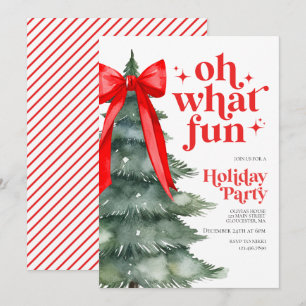 Invitation Fête de Noël Oh quel plaisir
