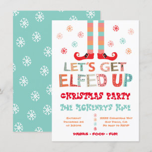 Invitation Fête de Noël, on se laisse aller