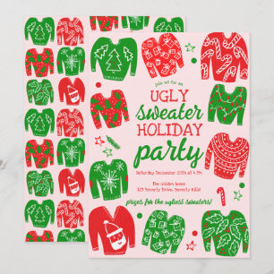 Invitation Fête de Noël PEU DOUCE FÊTE FÊTE SUR MESURE