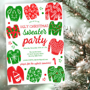 Invitation Fête de Noël PEU DOUCE FÊTE FÊTE SUR MESURE