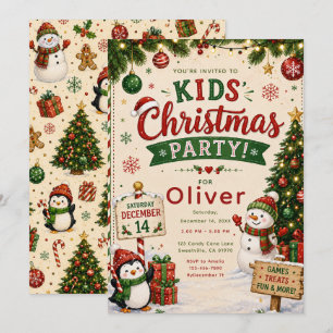 Invitation Fête de Noël pour enfants