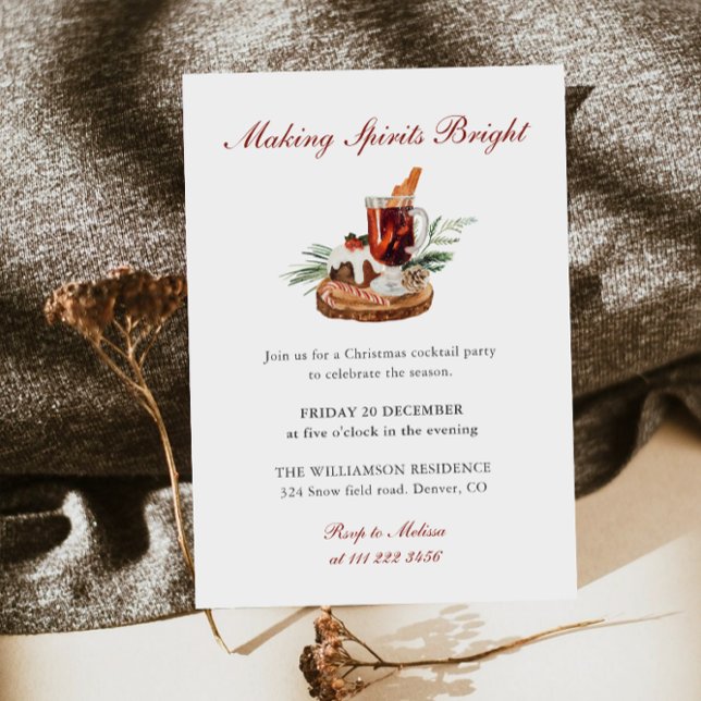 Invitation Fête de Noël pour illuminer les esprits (Créateur téléchargé)