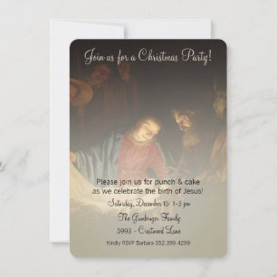 Invitation Fête de Noël pour Jésus