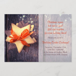Invitation Fête de Noël Russe Échange de biscuits