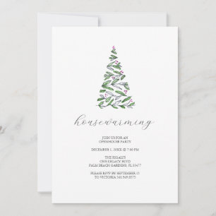 Invitation Fête de Noël rustique