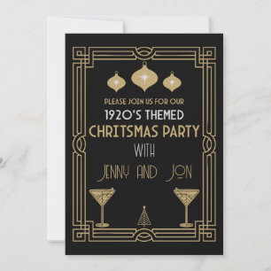 INVITATION FÊTE DE NOËL THÉMATIQUEMENT 1920