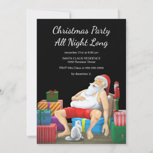 Invitation Fête de Noël toute la nuit