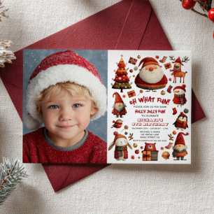 Invitation Fête de Noël Whimsical Enfants's Birthday Party Ph