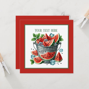 Invitation Fête de pastèque en été