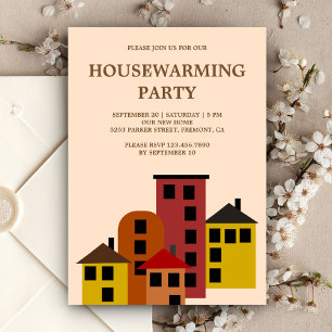 Invitation Fête de pendaison de crémaillère dans un apparteme