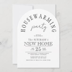 Invitation Fête de pendaison de crémaillère dans une maison n