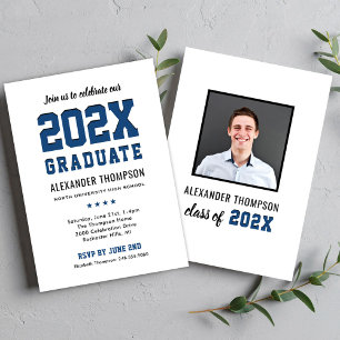 Invitation Fête de photo collégiale pour les diplômés de 2026