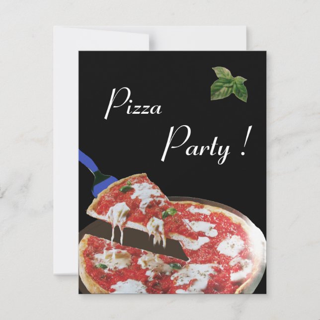 Invitation FÊTE DE PIZZA, DÎNER DE CUISINE ITALIENNE, brunch (Devant)