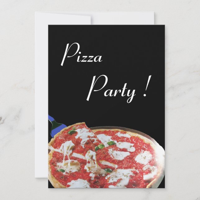 Invitation FÊTE DE PIZZA, DÎNER DE CUISINE ITALIENNE, brunch (Devant)