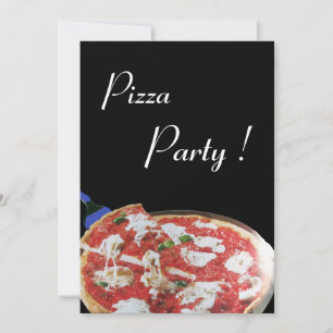 Invitation FÊTE DE PIZZA, DÎNER DE CUISINE ITALIENNE, brunch