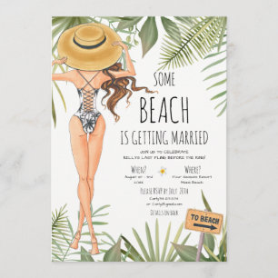 Invitation Fête de plage de Bachelorette