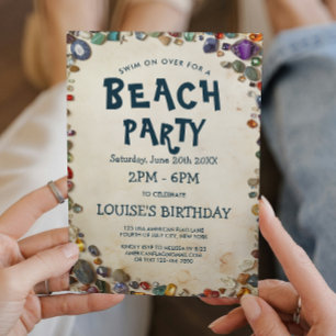 Invitation Fête de plage et envoi d'invitation par Diamond