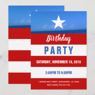 Invitation Fête de Porto Rico