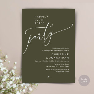 Invitation "Fête de « Pour toujours heureux »" Dîner de maria