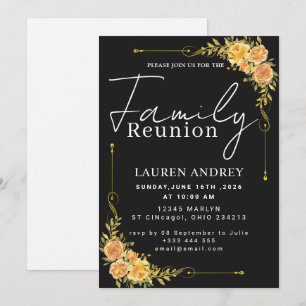 Invitation Fête de Rassemblement de Famille de Style Moderne