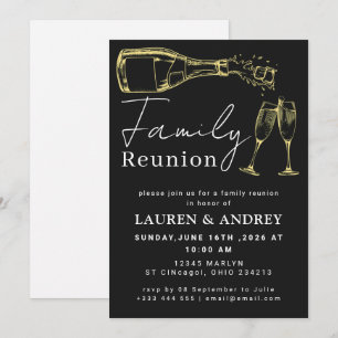Invitation Fête de Rassemblement de Famille de Style Moderne