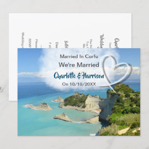 Invitation Fête De Réception De Mariage À Corfou