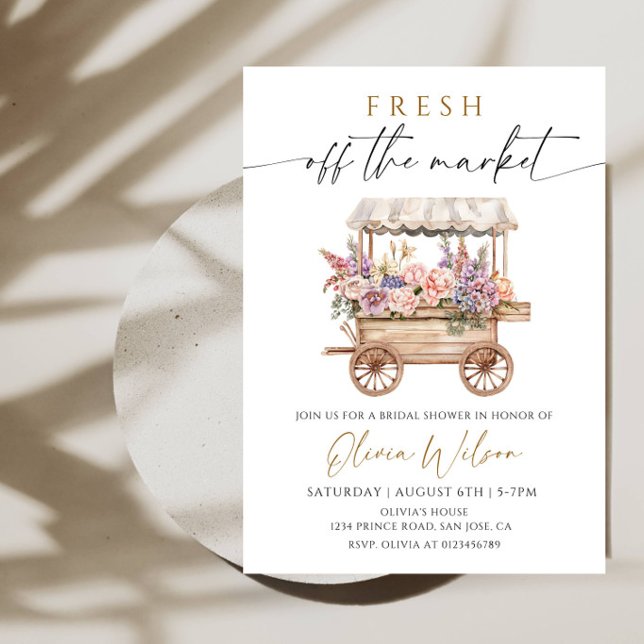Invitation Fête de Remise de Cadeaux de Mariage Fresh Off the (Créateur téléchargé)