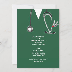 Invitation Fête de remise de diplômes d'infirmière