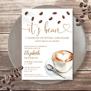 Invitation Fête de remise de diplômes sur le thème du café po
