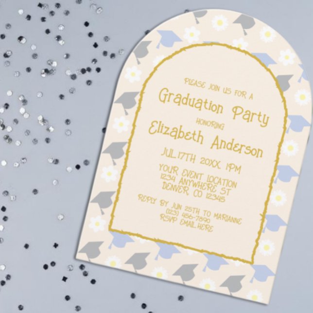 Invitation Fête de remise des diplômes Rétro Pêche (Créateur téléchargé)