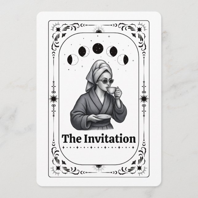 Invitation Fête de remise des diplômes Tarot Infirmière Ensei (Devant)