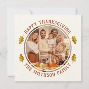 Invitation Fête de rencontre de famille Thanksgiving d'automn